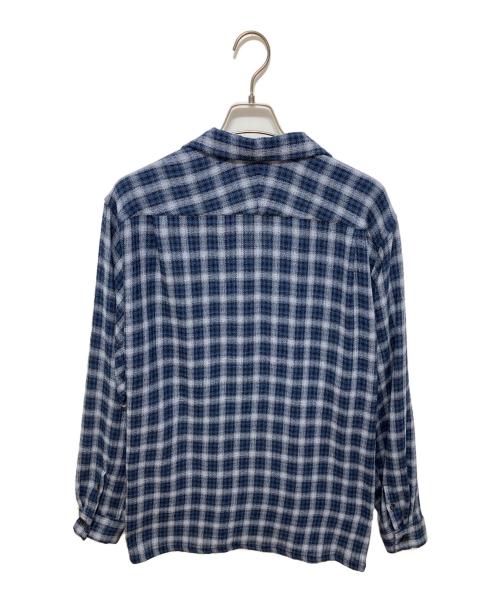 Caledoor（カレドアー）Caledoor (カレドアー) パナマクロスチェックシャツ ブルー サイズ:Mの古着・服飾アイテム