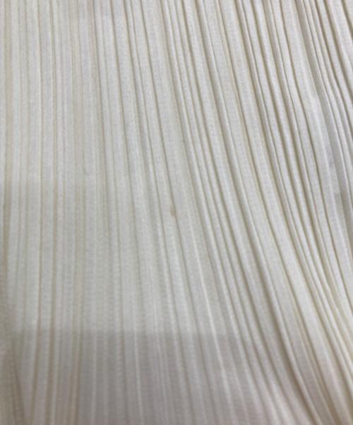 ISSEY MIYAKE（イッセイミヤケ）ISSEY MIYAKE (イッセイミヤケ) プリーツハイネックカットソー　PP05-JK604 アイボリー サイズ:Lの古着・服飾アイテム