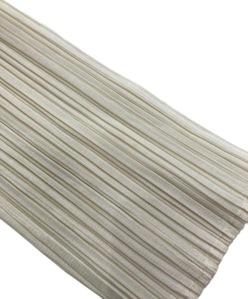 ISSEY MIYAKE（イッセイミヤケ）ISSEY MIYAKE (イッセイミヤケ) プリーツハイネックカットソー　PP05-JK604 アイボリー サイズ:Lの古着・服飾アイテム