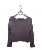 La TOTALITEラ ト―タリテ）の古着「ミラノリブデザインネックニット」｜ブラウン
