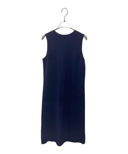 theory（セオリー）theory (セオリー) ノースリーブニットワンピース Wooster Crepe Knit SLVLESS Shift DR ネイビー サイズ:Sの古着・服飾アイテム