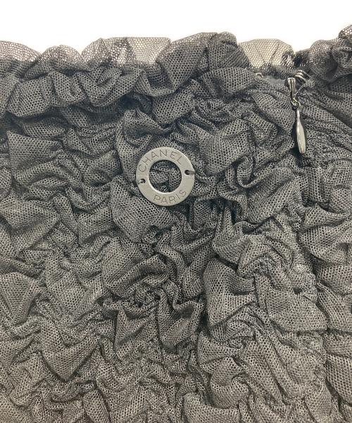 CHANEL（シャネル）CHANEL (シャネル) チュールセットアップスーツ ブラック サイズ:38の古着・服飾アイテム