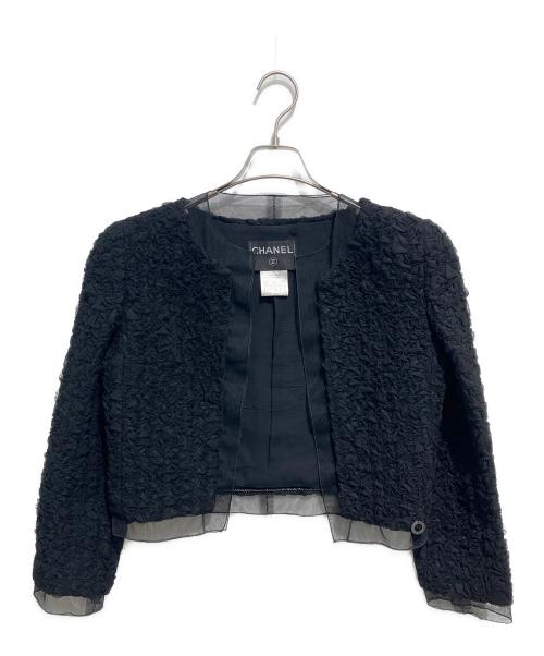 CHANEL（シャネル）CHANEL (シャネル) チュールセットアップスーツ ブラック サイズ:38の古着・服飾アイテム