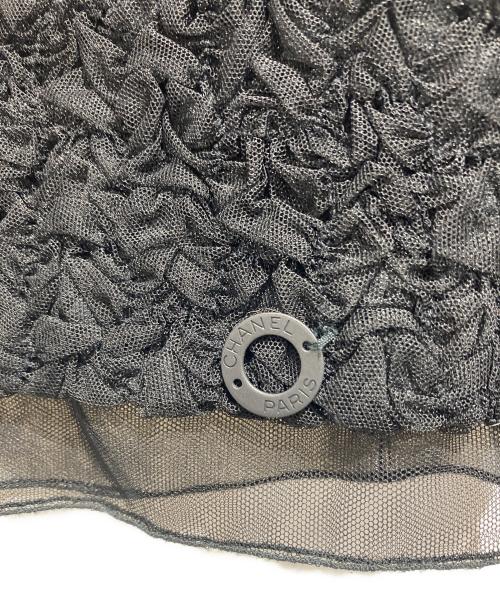 CHANEL（シャネル）CHANEL (シャネル) チュールセットアップスーツ ブラック サイズ:38の古着・服飾アイテム