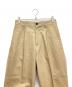 UNIVERSAL PRODUCTS. (ユニバーサルプロダクツ) COTTON 1TUCK TROUSERS ベージュ サイズ:2：3000円