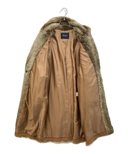 Diagram（ダイアグラム）Diagram (ダイアグラム) フェイクファーコート ブラウン サイズ:SIZE 36の古着・服飾アイテム