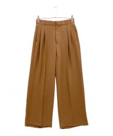 UNITED ARROWS TOKYO（ユナイテッドアローズトウキョウ）の古着「2タックワイドパンツ」｜ブラウン