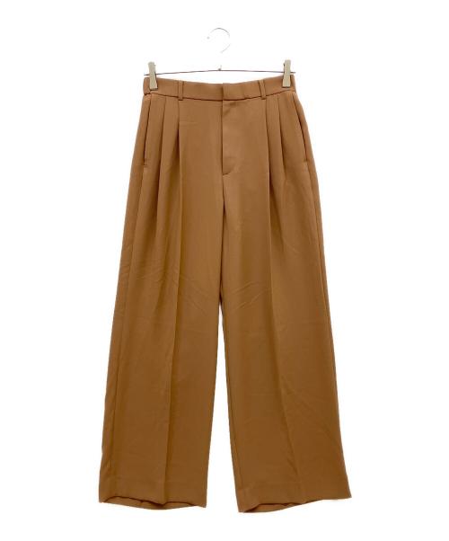 UNITED ARROWS TOKYO（ユナイテッドアローズトウキョウ）UNITED ARROWS TOKYO (ユナイテッドアローズトウキョウ) 2タックワイドパンツ ブラウン サイズ:Mの古着・服飾アイテム