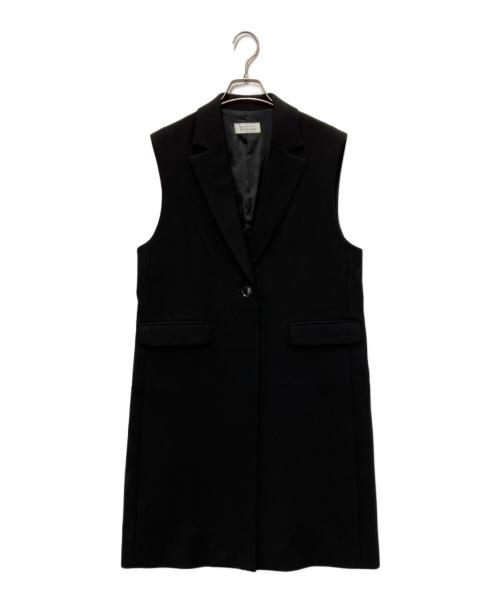 BARNEYS NEWYORK（バーニーズ・ニューヨーク）BARNEYS NEWYORK (バーニーズ・ニューヨーク) テーラードロングジレ ブラック サイズ:FREEの古着・服飾アイテム
