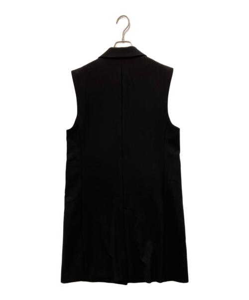 BARNEYS NEWYORK（バーニーズ・ニューヨーク）BARNEYS NEWYORK (バーニーズ・ニューヨーク) テーラードロングジレ ブラック サイズ:FREEの古着・服飾アイテム