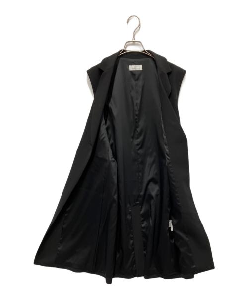BARNEYS NEWYORK（バーニーズ・ニューヨーク）BARNEYS NEWYORK (バーニーズ・ニューヨーク) テーラードロングジレ ブラック サイズ:FREEの古着・服飾アイテム