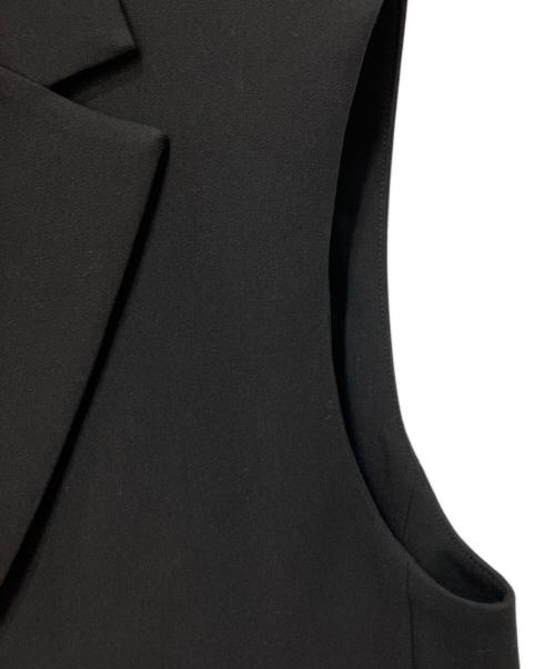 BARNEYS NEWYORK（バーニーズ・ニューヨーク）BARNEYS NEWYORK (バーニーズ・ニューヨーク) テーラードロングジレ ブラック サイズ:FREEの古着・服飾アイテム