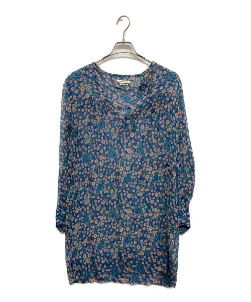 ISABEL MARANT ETOILE（イザベルマランエトワール）ISABEL MARANT ETOILE (イザベルマランエトワール) シルクワンピース ブルー サイズ:34の古着・服飾アイテム