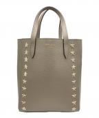 JIMMY CHOOジミーチュウ）の古着「スタースタッズ2WAYバッグ」｜ベージュ