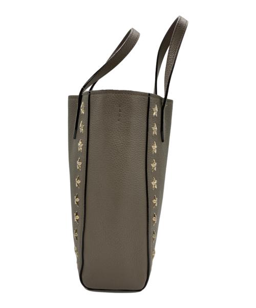 JIMMY CHOO（ジミーチュウ）JIMMY CHOO (ジミーチュウ) スタースタッズ2WAYバッグ ベージュの古着・服飾アイテム