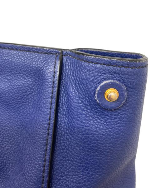 PRADA（プラダ）PRADA (プラダ) 2WAYトートバッグ ブルーの古着・服飾アイテム