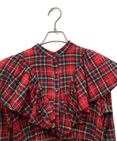 jouetie（ジュエティ）jouetie (ジュエティ) リボンタイフリルロングワンピース レッド サイズ:Mの古着・服飾アイテム