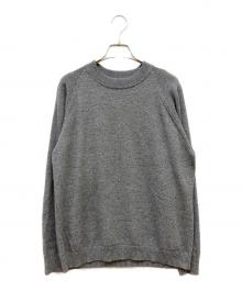 ATON（エイトン）の古着「ウールクルーネックニット」｜グレー
