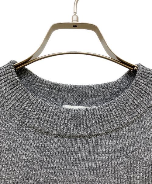 ATON（エイトン）ATON (エイトン) ウールクルーネックニット グレー サイズ:2の古着・服飾アイテム