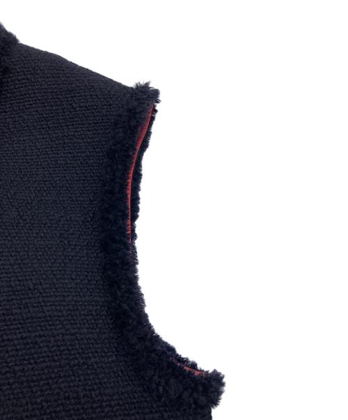 TOMORROW LAND collection（トゥモローランドコレクション）TOMORROW LAND collection (トゥモローランドコレクション) ブークレーファンシー クルーネックジレ ネイビー サイズ:36 未使用品の古着・服飾アイテム