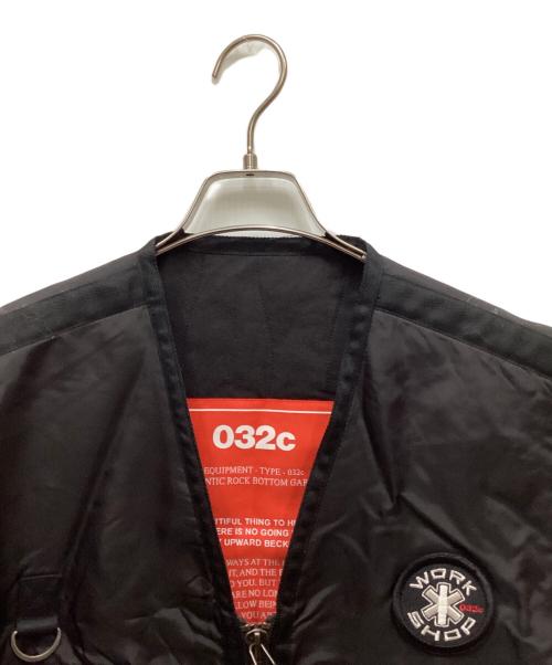 032c（ゼロスリーツーシー）032c (ゼロスリーツーシー) ワークベスト ブラック サイズ:Mの古着・服飾アイテム