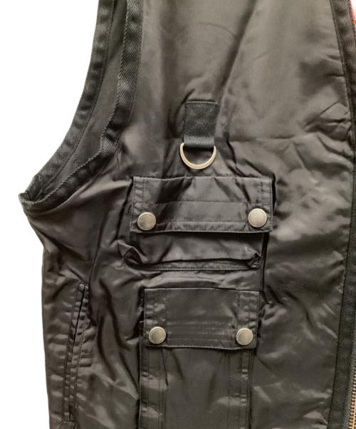 032c（ゼロスリーツーシー）032c (ゼロスリーツーシー) ワークベスト ブラック サイズ:Mの古着・服飾アイテム