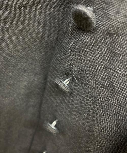 DOUBLE MAISON（ドゥーブルメゾン）DOUBLE MAISON (ドゥーブルメゾン) リネンワンピース ブラック サイズ:Fの古着・服飾アイテム