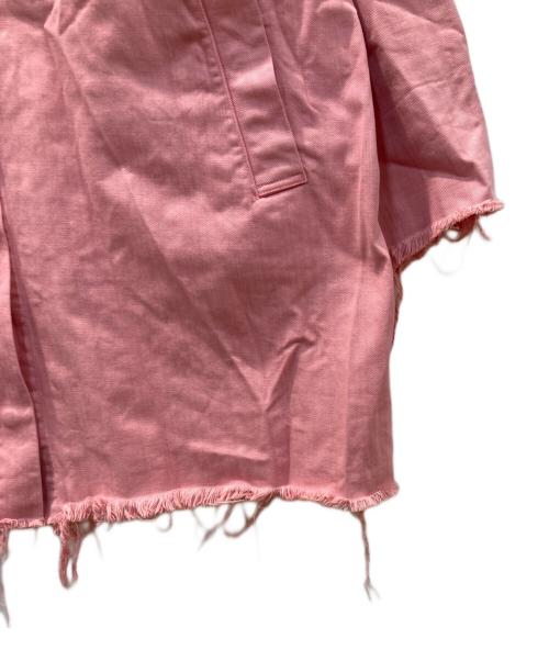 MARQUES ALMEIDA（マルケス アルメイダ）MARQUES ALMEIDA (マルケス アルメイダ) コットンフーデッドコート ピンク サイズ:Sの古着・服飾アイテム