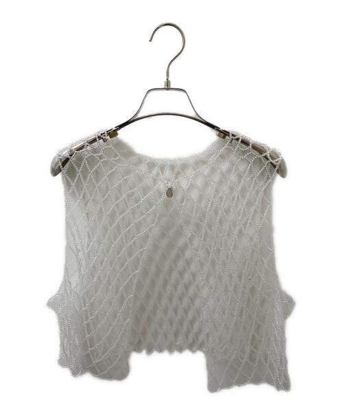 Chika Kisada（チカ キサダ）Chika Kisada (チカ キサダ) パールビーズベスト クリア サイズ:FREEの古着・服飾アイテム