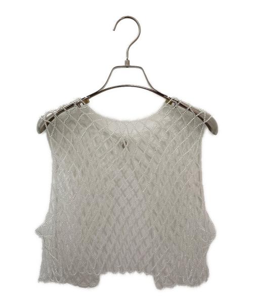 Chika Kisada（チカ キサダ）Chika Kisada (チカ キサダ) パールビーズベスト クリア サイズ:FREEの古着・服飾アイテム