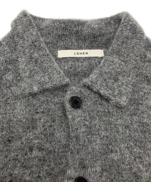 LOHEN（ローヘン）LOHEN (ローヘン) MOHAIR POLO KNIT グレー サイズ:FREEの古着・服飾アイテム