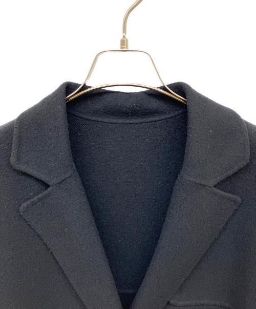 LOHEN（ローヘン）LOHEN (ローヘン) ロングタイロッケンウールリバーコート ブラック サイズ:Fの古着・服飾アイテム