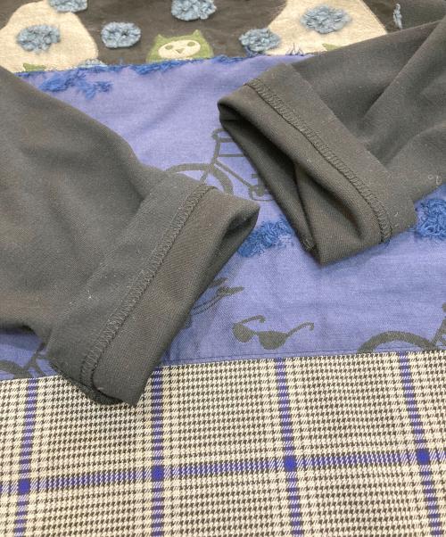 OLLEBOREBLA（アルベロベロ）OLLEBOREBLA (アルベロベロ) 切替ハイネックカットソー ネイビー サイズ:ｆｒｅｅの古着・服飾アイテム