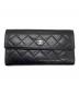 CHANEL（シャネル）の古着「フラップ長財布」｜ブラック
