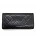 CHANEL (シャネル) フラップ長財布 ブラック：40000円