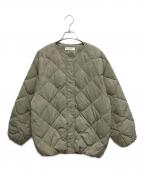 Acutaアクータ）の古着「コクーンキルティングダウンジャケット」｜カーキ