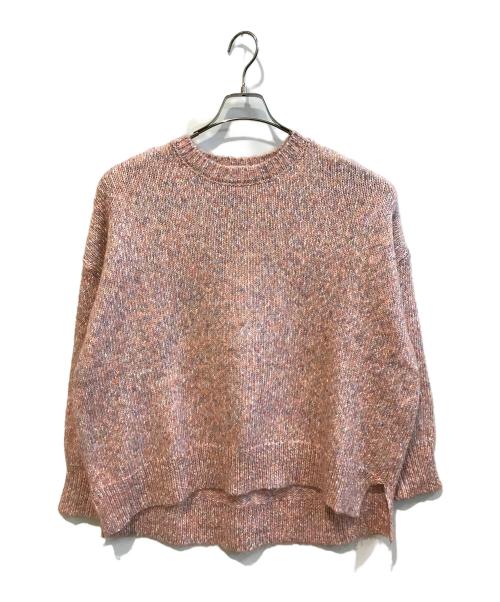 BEARDSLEY（ビアズリー）BEARDSLEY (ビアズリー) ミックスニット ピンク サイズ:Freeの古着・服飾アイテム