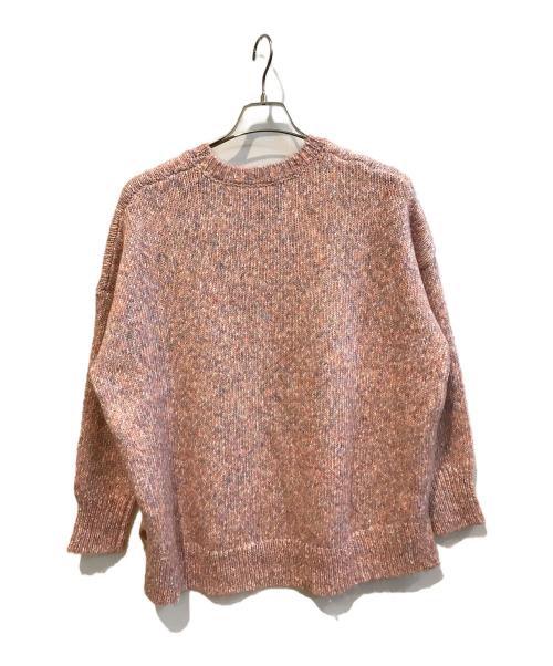 BEARDSLEY（ビアズリー）BEARDSLEY (ビアズリー) ミックスニット ピンク サイズ:Freeの古着・服飾アイテム