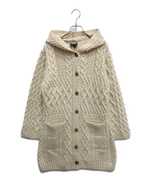 aran WOOLLEN MILLS（アラン ウーレンミルズ）aran WOOLLEN MILLS (アラン ウーレンミルズ) ニットコート アイボリー サイズ:M 未使用品の古着・服飾アイテム