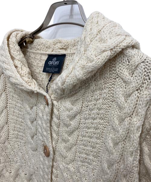 aran WOOLLEN MILLS（アラン ウーレンミルズ）aran WOOLLEN MILLS (アラン ウーレンミルズ) ニットコート アイボリー サイズ:M 未使用品の古着・服飾アイテム