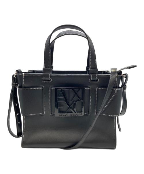ARMANI EXCHANGE（アルマーニ エクスチェンジ）ARMANI EXCHANGE (アルマーニ エクスチェンジ) 2WAYバッグ ブラックの古着・服飾アイテム