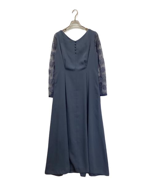 Ameri（アメリ）AMERI (アメリ) LACE SLEEVE REFINED DRESS ブルー サイズ:FREEの古着・服飾アイテム