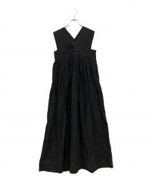 HYKE（ハイク）の古着「LINEN MAXI DRESS」｜ブラック