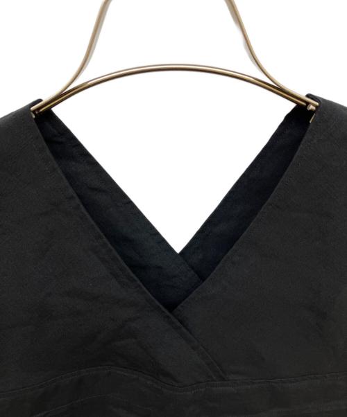 HYKE（ハイク）HYKE (ハイク) LINEN MAXI DRESS ブラック サイズ:2の古着・服飾アイテム