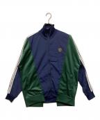 CIAOPANIC TYPY×etsintaチャオパニックティピー×エシンタ）の古着「リメイクジャージトラックジャケット」｜ネイビー×グリーン