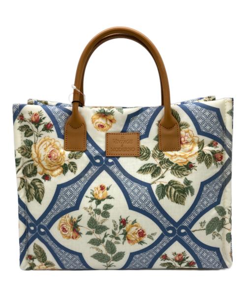 NOSTALGIC GARAGE（ノスタルジックガレージ）Nostalgic Garage (ノスタルジックガレージ) ハンドバッグ M ブルーの古着・服飾アイテム