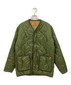 UNIVERSAL OVERALLユニバーサルオーバーオール）の古着「キルティングジャケット」｜オリーブ