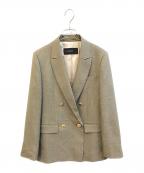 NOLLEY'S sophiノーリーズソフィー）の古着「ウォッシャブルシャークダブルジャケット　3-0030-5-05-003」｜ベージュ