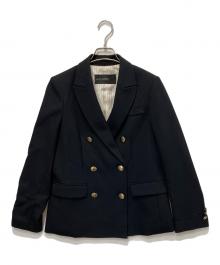 NOLLEY'S sophi（ノーリーズソフィー）の古着「ウォッシャブルサージ シャークダブルジャケット」｜ネイビー