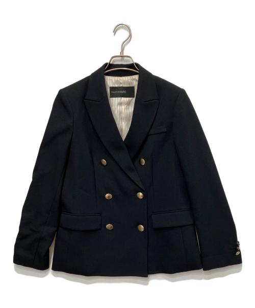 NOLLEY'S sophi（ノーリーズソフィー）NOLLEY'S sophi (ノーリーズソフィー) ウォッシャブルサージ シャークダブルジャケット ネイビー サイズ:36の古着・服飾アイテム